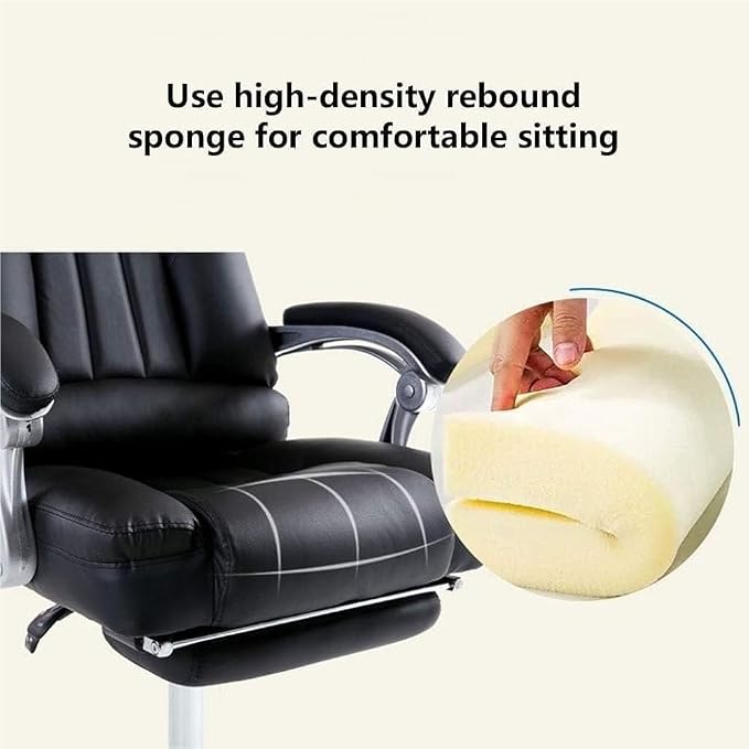 Heavy Duty Office Chair for Big and Tall 200kg Capacity Executive Task Chair with Footrest Ergonomic High Back Desk Chair Adjustable Lumbar Support for Reception