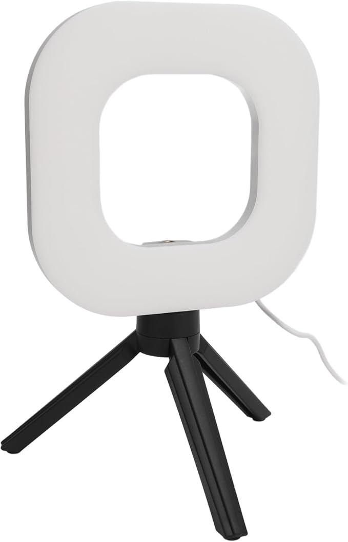 Video Conference Lighting Kit, 1500LM 10 Brightness Level 5 Color 72 LEDs Rings Light, Clip On Laptop Lamp with Tripod for Live Streaming Makeup