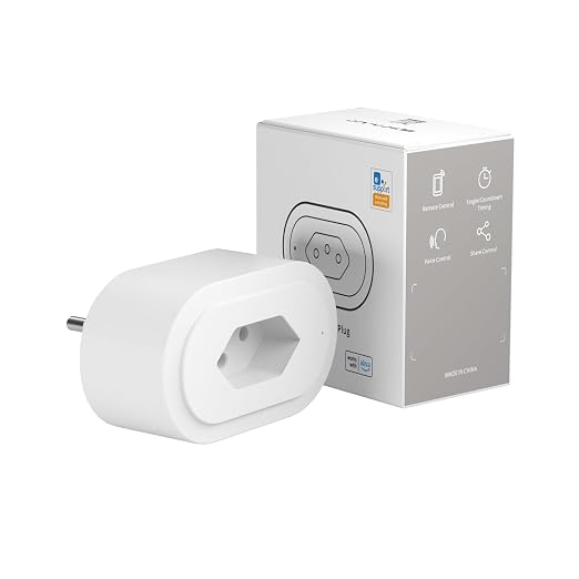Smart Plug Compatible with Alexa and Google Home, WiFi Smart Outlet Socket Remote Control Timer Function, Only 2.4GHz Network
