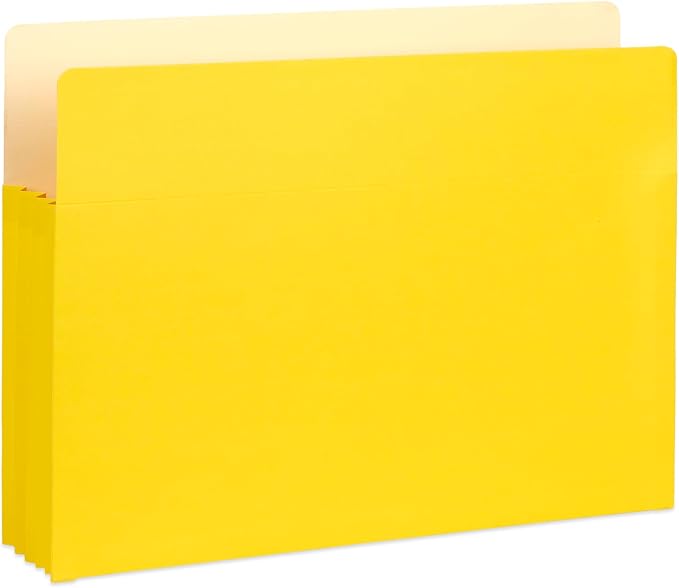 Blue Summit 10 Expanding File Pockets, Accordion File Folders Letter Size, 3.5” Expandable Pockets, Assorted Colors