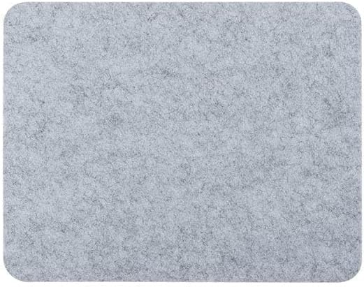 Desky Cork & Felt Mouse Pad – Dual-Sided Mini Desk Mat with Non-Slip Cork & Felt, Anti-Scratch Surface for Laptop or Mouse Use (11" x 8.6", Light Grey)