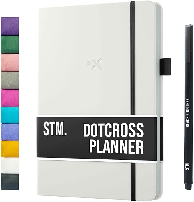 Daily Planner 2026 (Undated) | B5 Dotcross | Your All in One Day Organizer, At A Glance Weekly Agenda, Yearly Calendar Book | Planners for Personal, Professional, Academic & Work Goals and Schedule
