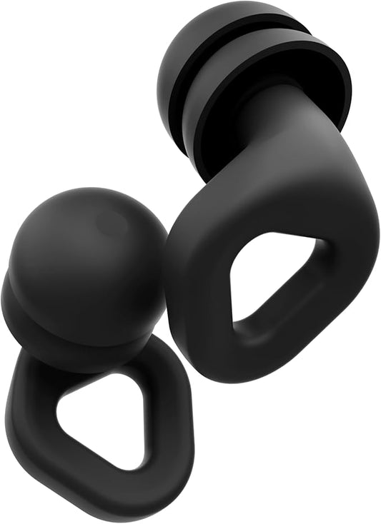 Zenz Unwind Pro Ear Plugs for Sleeping Noise Reduction – Soft Silicone Reusable Earplugs for Sleep, Focus & Work – 35dB Noise Reduction with Storage Case – XS/S/M/L Eartips (Onyx Black, One Size)