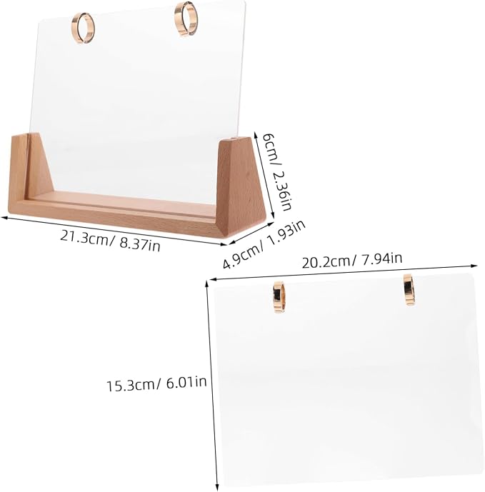 ARTIBETTER Desktop Decor Flip Calendar Parts Calendar Rack for Office Quick Setup