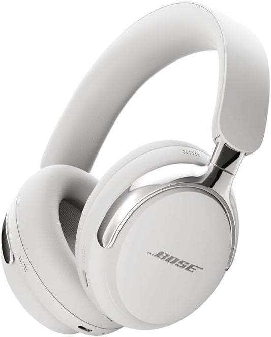 Bose QuietComfort Ultra Bluetooth Headphones (2nd Gen), Wireless Headphones with Spatial Audio, Over Ear Noise Cancelling with Mic, Up to 30 Hours of Play time, White Smoke
