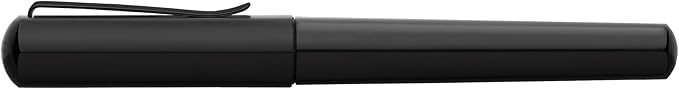 Faber-Castell HEXO Fountain Pen, Matte Black - Medium: Modern Fountain Pen with Stainless Steel Medium Nib, Ergonomic Grip & Balanced Aluminum Barrel for Creative Writing