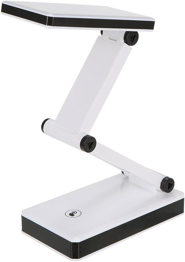 Lixada Foldable LED Desk Lamp Portable LED Table Lamp Folding Light Sensitive Touch Control 3 Levels Adjustable Brightness Battery and USB Powered for Travel Reading Studing Home Office School
