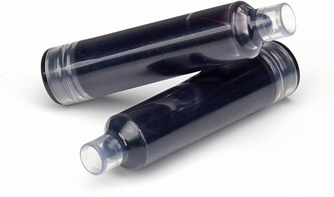 WRITECH W-1784 Cartridge Black Ink: 16ct Black Ink Cartridges Set Clictek Fountain Pens