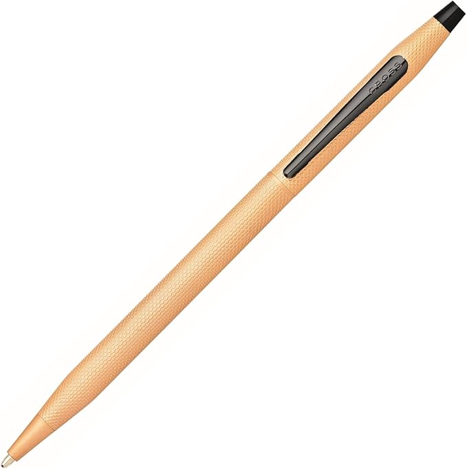 Cross Classic Century Brushed Rose-Gold PVD Ballpoint Pen - Refillable Pen for Effortless Writing - Black Ink - Durable Construction - Premier Distinctive Look - Gift-Ready