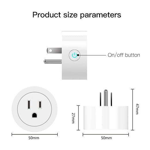 MOES Smart Dimmer Plug 2 Pack, Plug in Lamp Dimmer Outlet for Dimmable LED, CFL, Halogen and Incandescent Bulbs, Brightness Adjust Socket, Tuya App Control, Work with Alexa and Google, 2.4GHz WiFi