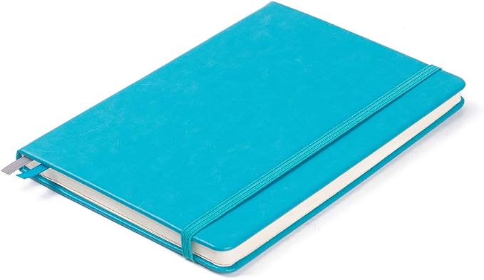 Guissi Classic Dotted Grid Bullet Notebook Journal Dot Hard Cover A5 Premium 80gsm Thick Acid-Free Paper with Fine Inner Pocket Faux Leather Office School Supplies 144 Pages Designed in Florence