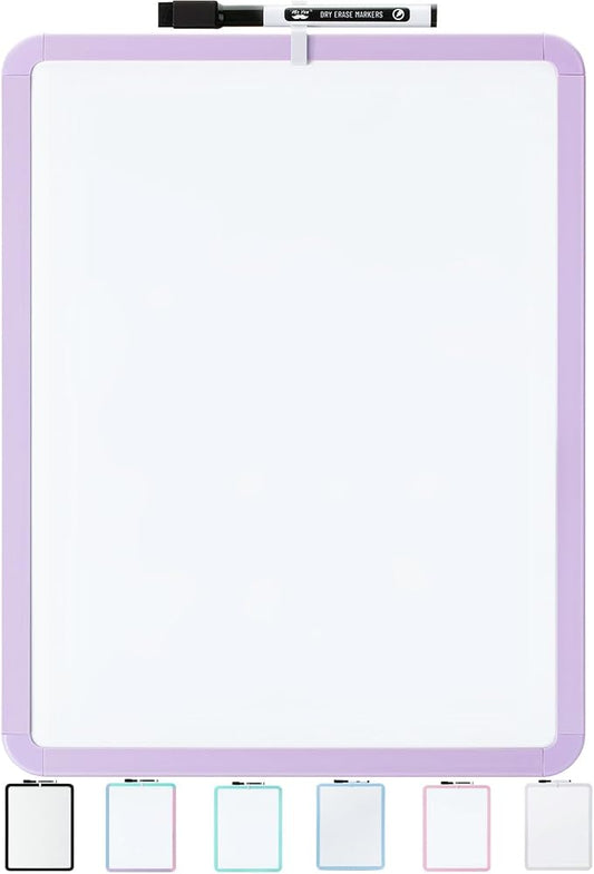 Mr. Pen- Dry Erase Board, 14” x 11” with a Black Dry Erase Marker, Small Mini White Board for Students