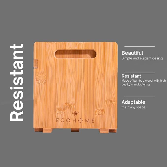 Desktop Bookshelf Expandable with Two Drawer Organizers Made of Bamboo, Collapsible Design & Compartments for Efficient, Clutter-Free Workspace Organization - Sleek Bookshelf
