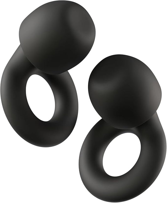 Quiet Ear Plugs for Sleep,28db Noise Reducing Silicone Earplugs – Reusable Comfort Fit Hearing Protection for Sleeping, Focus, Travel & Relaxation – Soft, Washable (Black, One Size)