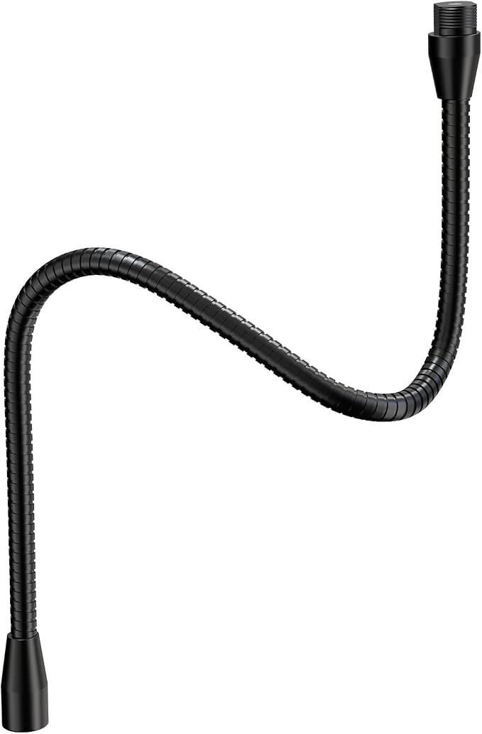 ZealSound Upgraded Metal Hose Arm, 19 inch Flexible Gooseneck Stand, Heavy Duty Extension for Microphone, Mic Floor Stand, Phone Holder, Makeup Mirror, 5/8" Thread