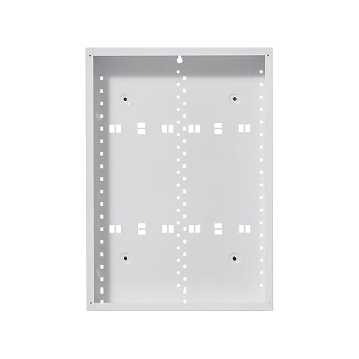 VEVOR Structured Media Enclosure, 20-Inch, Recessed in-Wall Media Box with Cover, Wall-Mount Cable Management Box Kit, Structured Wiring Multi-Media Cabinet, Cold-Rolled Steel, for TV Home Theater