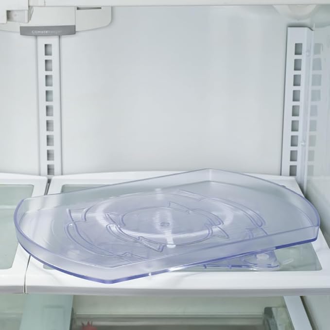 Ontel Smart Spin Rotating Refrigerator Organizer - Use This Lazy Susan as a Rotating Spice Rack, Condiment Organizer, Cabinet Organizer or for Kitchen, Panty or Fridge Organization and Storage, Clear