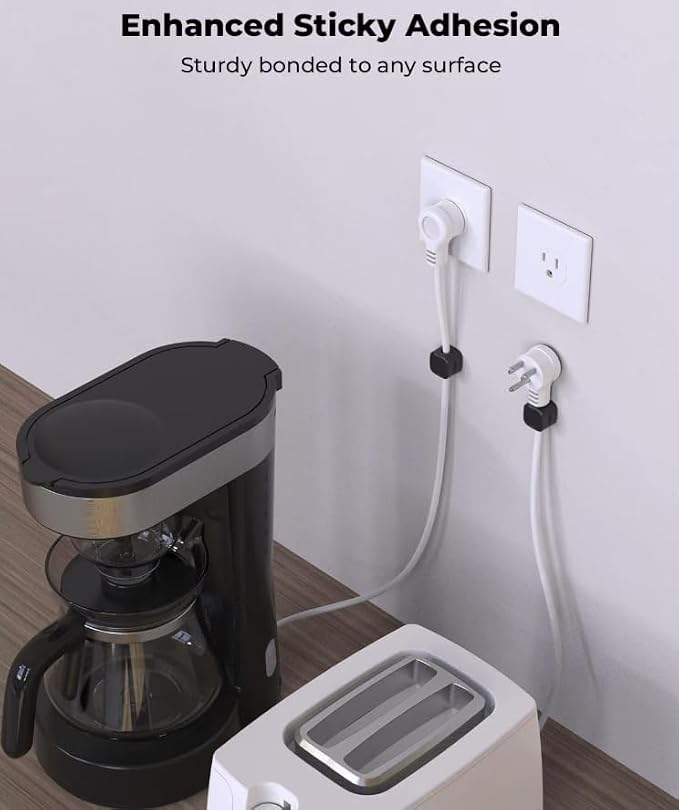 Magnetic Cord Cable Organizer Clips, Desktop Cord Managment Holder for Home Office Nighstand, 6 Pack