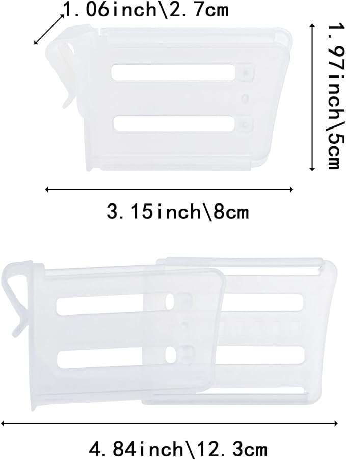 20 Pack Refrigerator Door Shelf Dividers Organizer Adjustable Separators for Home Kitchen Office Supplie