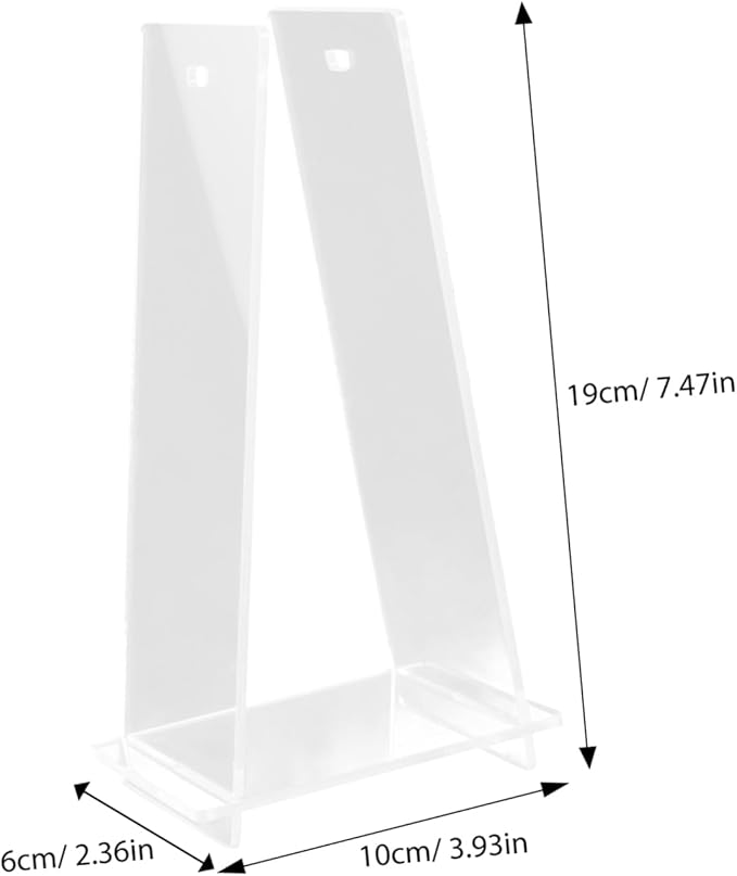 Zerodeko Acrylic Desk Calendar Stand Transparent Stylish Display Holder for Office Home Decor Compact Desk Flip Calendar Support Rack Lightweight Organizer for Daily Use