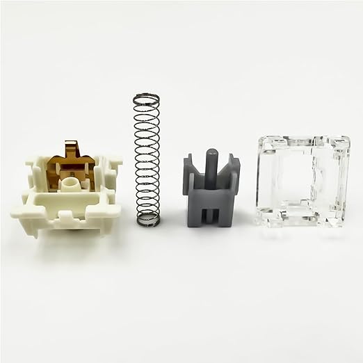G Pro 3.0 Sliver Switches for Mechanical Keyboard,3-Pin 45gf Linear/Pre-Lubed/Pin-Enhanced Switches(72pcs,Sliver,3-pin)