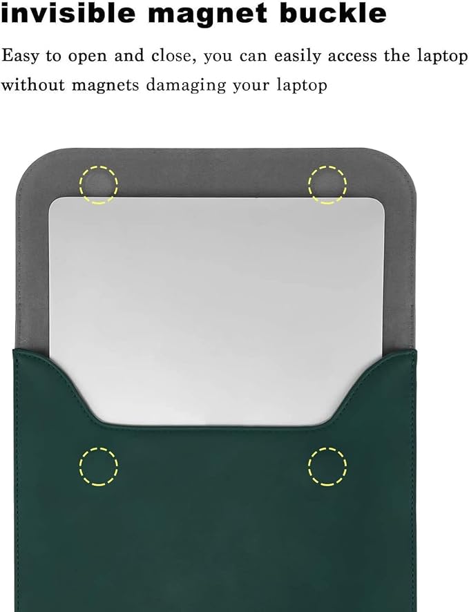 MOSISO Laptop Case 13.3 inch, 13-13.3 inch Laptop Sleeve Compatible with MacBook Neo 13 A18 Pro A3404 /Air 13/Pro 13/Pro 14 M5 M4 M3 M2 M1, Faux Suede Leather Case with Small Bag, Peacock Green