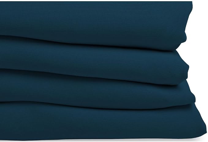 Moondream DecibelControl™ 3-in-1 Soundproof Curtain | Noise Reduction | Thermal Insulation | 100% Blackout | Patented Technology | Made in Europe | Grommet | 55" W x 63" L | Blue - Air Force MC56