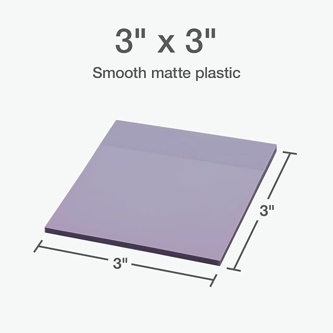 Redi-Tag Translucent Sticky Notes, Transparent Self-Stick Notes, 3" x 3", Pastel Colors, 4 Pads, 50 Notes Per Pad, 200 Sheets (1006593)