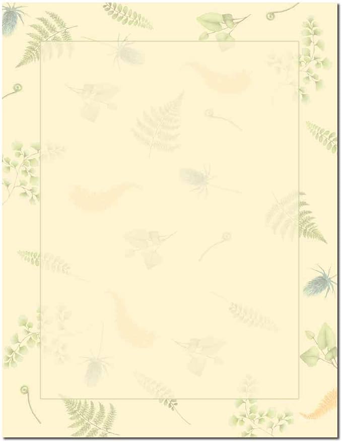Botanical Letterhead Laser & Inkjet Printer Paper (100 Pack)