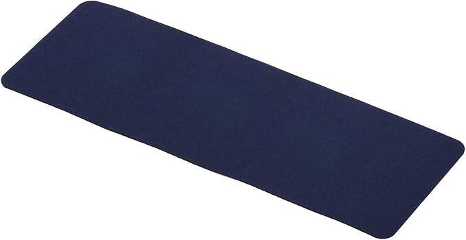PATIKIL 35"x13" Desk Mat Protector, Felt Dual Side Mouse Pad Writing Mat for Office Home, Blue