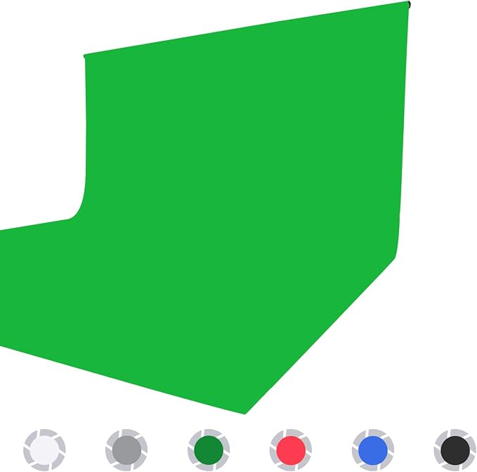 ISSUNTEX 10X16 ft Background Muslin Backdrop, Photo Studio, Collapsible High Density Screen for Video Photography and Television-Green