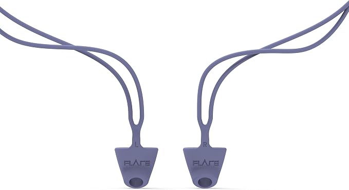 Flare Calmer Secure | Ear Plugs Alternative | Daily Noise Relief | Sound Sensitivity | Stress Relief | No Muffling | Improve Wellbeing | Comfy, Reusable, Soft Silicone Earplugs | Purple