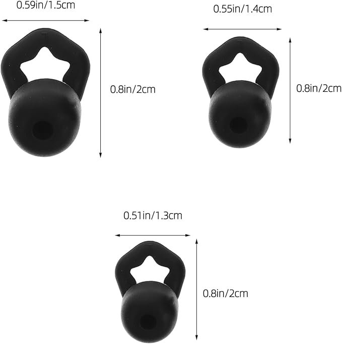 NOLITOY 3 Pairs Reusable Soft Silicone Noise Reduction Ergonomic Comfortable Fit for Sleeping Travel Concerts Swimming Focus in Small Medium Large Sound Insulation