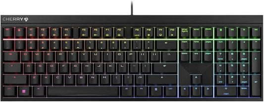 Cherry Xtfy MX 2.0S Wired Gaming Mechanical Keyboard with New MX2A Switches. (Black, MX2A Blue)