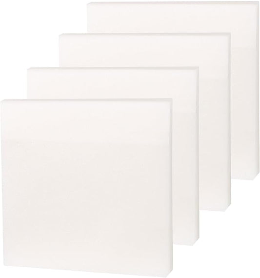 Vsagier 4 Pads, 200 Sheets, Translucent Frosted Sticky Notes 3"x 3", See Through, Waterproof, Clear Self-Stick Note, Easy to Post It for Office, Home, Notebook, Meeting, Office Supplies