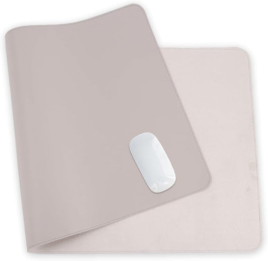 24 x 12 Inches Leather Desk Pad Protector, Non-Slip PU Leather Desk Mat, Laptop Desk Pad, Perfect for Office & Home Use (gray)