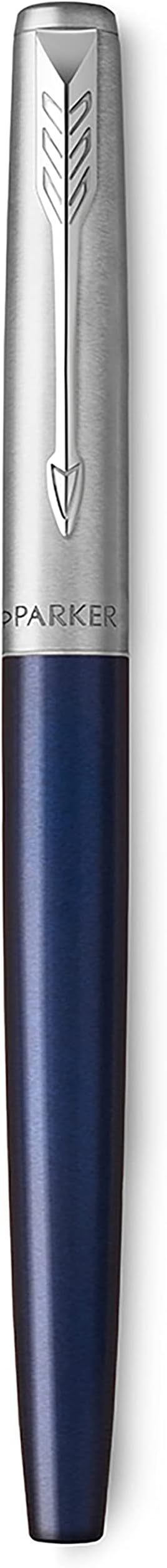 Parker Jotter Fountain Pen | Royal Blue | Medium Nib with Blue Ink | Gift Box