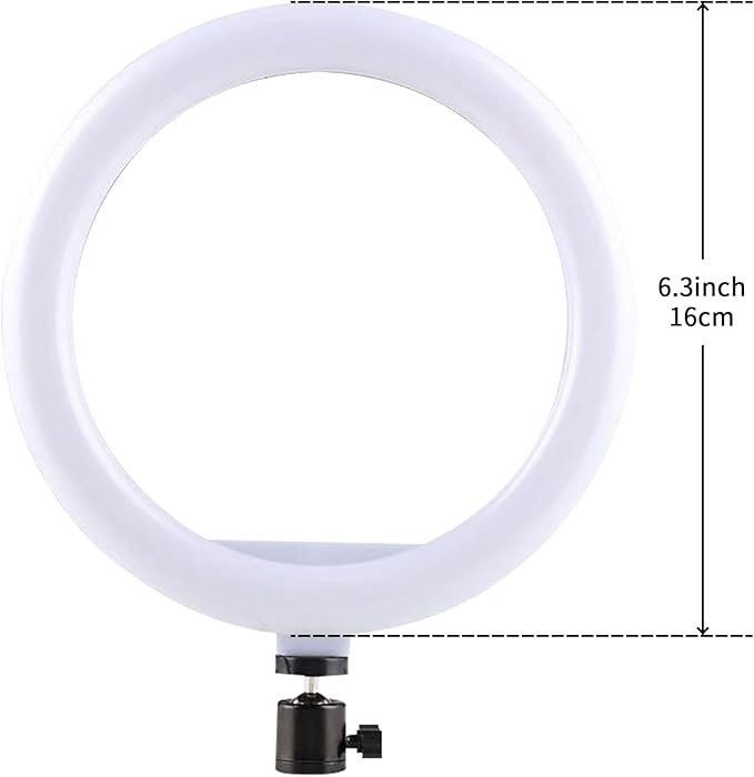 Selfie Ring Light with 3 Light Modes and 10 Brightness Levels USB Powered Mini LED Fill Light for YouTube/TIK Tok/Phone/Live Stream/Makeup Shooting/Zoom Meetings