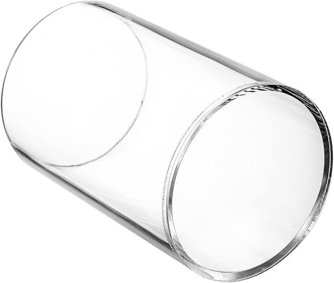 Peohud 4 Pack Acrylic Pen Holders, Clear Thick Pencil Cup, Round Makeup Brush Holder, Desktop Stationery Organizer for Desk Accessories Office School Home Supplies