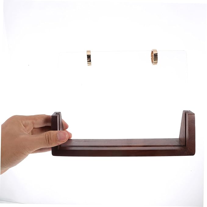 Veemoon 1 Set Flip Calendar Stand Sturdy Wooden Base for Home Office Desk Modern Calendar Rack for Easy Date Tracking Planning Secure Stable