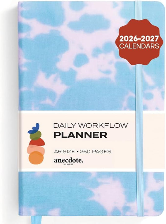 Anecdote 2026-2027 Planner: A Monthly, Weekly & Daily Planner with Calendar | 8.5" x 5.2" | Hardcover To-Do List Organizer, Planning Your Success, Start Anytime, Achieve Productivity Goals (Tie Dye)