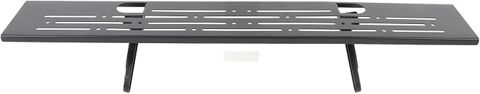 GLOGLOW Monitor Shelf TV Top Shelf, Adjustable Computer Screen Floating Stand for Soundbar Gaming Routers No Drill Steel Monitor Storage Organizer Space Saving Cable Management Rack