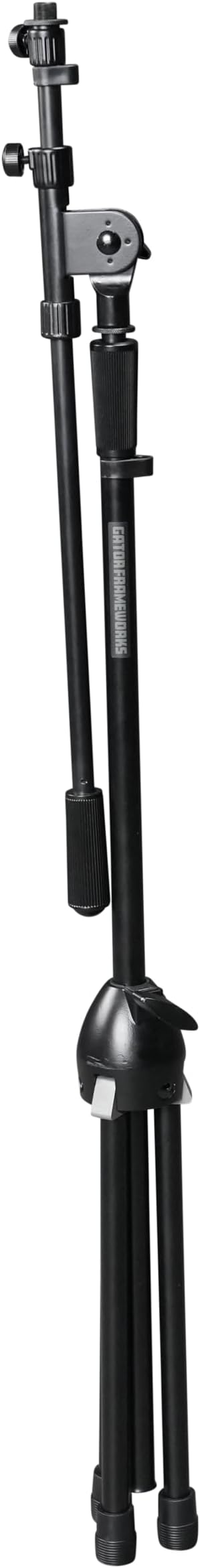Gator Frameworks Rok-It Series Heavy Duty All Metal Telescoping Tripod Mic Stand with Adjustable 36" to 64" Height and Extendable Boom Arm, Fully Collapsible for Convenient Travel (RI-MIC-5020)