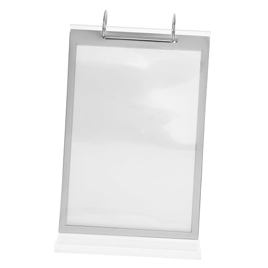 CHILDWEET Acrylic Flip Card Display Stand for Table Menu Holders Calendar Cards Freestanding Sign Rack for Restaurant Desktop