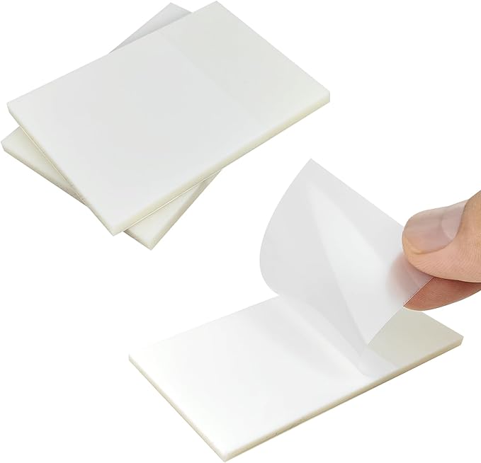 200 Pcs Transparent Sticky Notes, 2x3 Inch Waterproof See Through Sticky Notes for School Office Books Annotation (2x3 Inch)