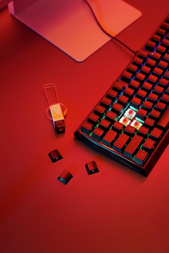 Cherry MX 3.0S Wireless, Mechanical Gaming Keyboard, Bluetooth, 2.4 GHz & Wired Mode, RGB Lighting, Aluminum Housing, Rechargeable, MX2A RED Switches, Black