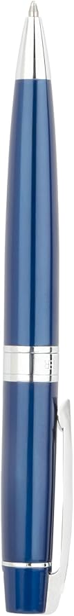Sheaffer 300 Glossy Blue Lacquer Ballpoint Pen with Chrome-Plated Trim