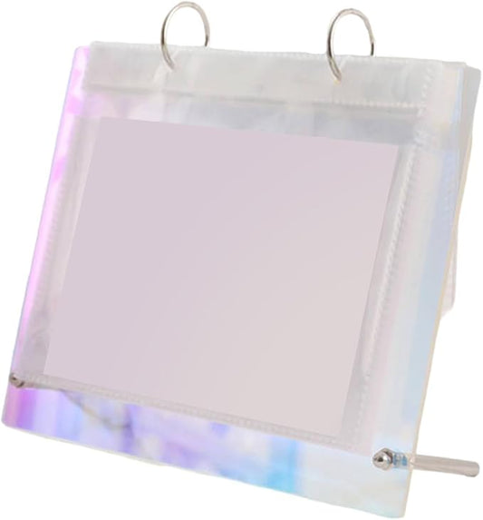 Desktop Acrylic Photo Album Clear Flip Frame Table Calendar Photo Frame for Office Desks Entrance Bedroom, Colorful