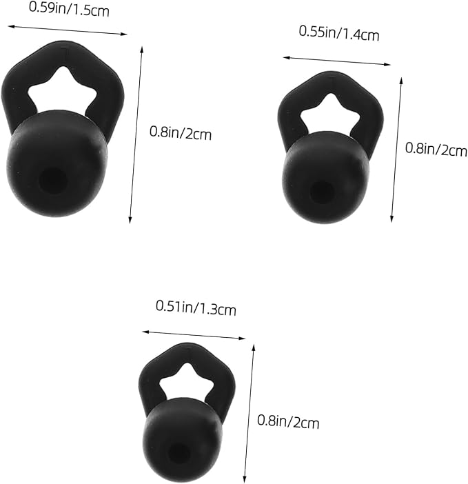 VALICLUD 3 Pairs Reusable Silicone Noise Cancelling Sleeping Comfortable Noise Reduction for Travel Concerts Swimming and Focus Multipurpose Hearing Protection