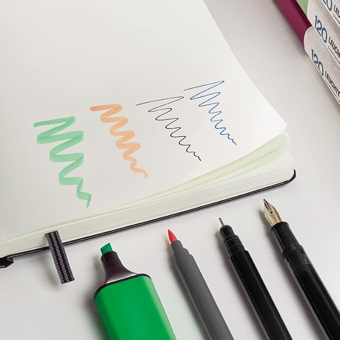 LEUCHTTURM1917 - 120G Special Edition - Medium A5 Dotted Hardcover Notebook (Port Red) - 203 Numbered Pages with 120gsm Paper